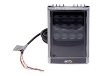 Infračervený iluminátor - montáž na strop, montáž na sloupek, montáž na stěnu - 12 - 24 V - interiér, venkovní použití - 18 watt - černá - pro AXIS D3110, P1385-E, P1455-LE, P1455-LE-3, Q1656, Q1656-B, Q1715, V5938 50