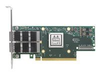 Single Pack - síťový adaptér - PCIe 4.0 x16 - 100Gb Ethernet / 100Gb Infiniband QSFP56 x 2