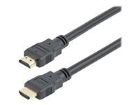Ultra HD 4k x 2k HDMI Cable - HDMI M/M - 30cm HDMI 1.4 Cable - Audio/Video Gold-Plated (HDMM30CM) - HDMI kabel - HDMI s piny (male) do HDMI s piny (male) - 30 cm - dvojnásobně stíněný - černá