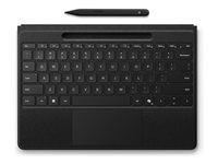 Klávesnice - s touchpad, akcelerometr, zásobník pro nabíjení a skladování Surface Slim Pen 2 - podsvícená - bezdrátový - Bluetooth LE - QWERTY - anglická - černá - s Slim Pen - pro Microsoft Surface Pro 8, Pro 8 for Business, Pro 9, Pro 9 for Business, Pro 10 for Business, Pro (11th Edition), Pro for Business (11th Edition)