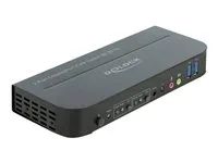 Přepínač KVM / audio / USB - 2 x KVM / zvuk / USB - 1 místní uživatel - desktop