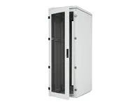 19 stojanový rozvaděč 27U/600x800mm plechové dveře, pro klima jed. IP54 nosnost 800kg světle šedý RAL7035