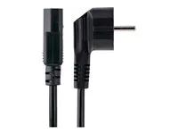 PC Power Supply Cable (713E-3M-POWER-CORD) - Elektrický kabel - power CEE 7/7 (Z) úhlový do power IEC 60320 C13 - AC 250 V - 10 A - 3 m - lisovaný - černá - Evropa