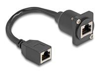 D-Type RJ45 cable jack to jack Cat.5e bl