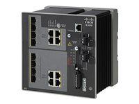 Cisco Industrial Ethernet 4000 Series - Prepínac - rízený - 4 x combo SFP + 4 x kombinace Gigabit SFP - lze montovat na konzolu DIN - DC power - repasováno - kompatibilní s TAA