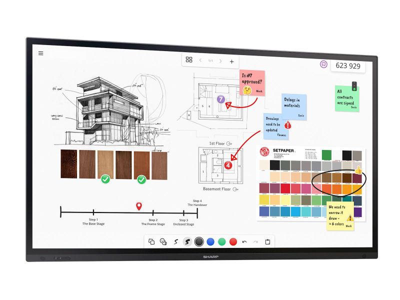 86" LED SHARP PN-LA862,3840x2160,24/7,500cd,IGT