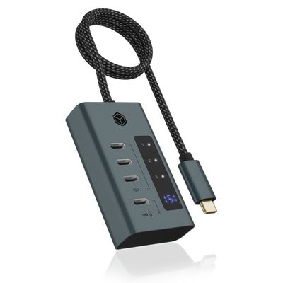 RAIDSONIC ICY BOX USB Hub, 4portové, USB C/4x USB C