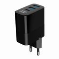 GEMBIRD Nabíječka, 2x USB/USB-C, 30W, černá