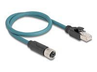 M12 Adapter Cable X-coded 8 pin female t
