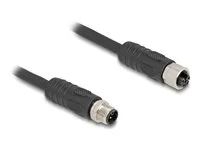M12 Cable L-coded 4 pin male to female P