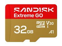 SanDisk Extreme Go - Pametová karta flash - 32 GB - A1 / Video Class V30 / UHS-I U3 - microSDHC UHS-I