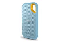 SanDisk Extreme Portable V2 - SSD - šifrovaný - 4 TB - externí (prenosný) - USB 3.2 Gen 2 (USB-C konektor) - AES 256 bitu - azurove modrá