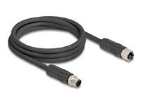 M12 Cable L-coded 4 pin male to female P