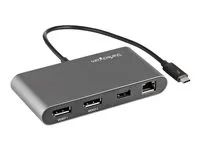 Portable Dual Monitor w/ DP 4K 60Hz - 2X USB-A Hub (3.2/2.0), GbE - 28cm Cable - TB3 Multiport Adapter - Mac/Windows - Upgraded Version of TB3DKM2DP (TB3DKMDPL) - Dokovací stanice - Thunderbolt 3 - 2 x DP - 1GbE