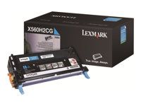 Vysoká výtěžnost - azurová - originální - kazeta s barvivem - pro Lexmark X560dn, X560n