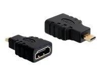 HDMI adaptér - 19 pin micro HDMI Type D s piny (male) do HDMI se zdířkami (female)