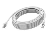 Vision - Sítový kabel - RJ-45 (M) do RJ-45 (M) - 3 m - 6.2 mm - STP - CAT 6a - lisovaný, provedení bez hrbolku - bílá