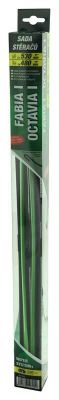 Ploché stěrače COMPASS FLAT SET 530+480 mm GREEN OCT I/FAB I