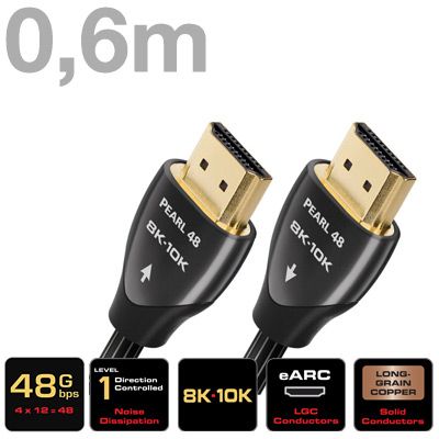 AUDIOQUEST Pearl 48G, Kabel HDMI 2.1 10K M/M 0.6m
