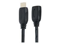 HDMI Cord Extender - Prodlužovací kabel HDMI - HDMI s piny (male) do HDMI se zdířkami (female) - 2 m - odstíněný - černá - pro P/N: CDP2HDMM2MB, DP2HDMM2MB, HDDVIMM3, HDMM1MP, HDMM2MP, HDMM3MP, HDPMM50, MDP2HDMM2MB