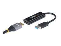USB to HDMI Adapter (USB32HDES) - Kabel adaptéru - kompatibilní s TAA - USB typ A s piny (male) do HDMI se zdířkami (female) - 19 cm - černá - podpora 1080p - pro P/N: HDDVIMM3, HDMM12, HDMM15, HDMM1MP, HDMM2MP, HDMM3, HDMM3MP, HDMM50A, HDMM6, HDPMM50