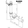 BLANCO Zápachový uzávěr 1 1/2 s nastavitelným odpadem