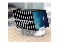 Dobíjecí stanice - 120 Watt - 2.4 A - 10 výstupní konektory (USB)
