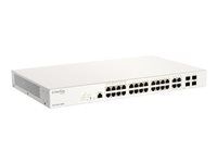 Přepínač - 24 x 10/100/1000 (PoE+) + 4 x kombinace SFP - PoE+ (370 W)