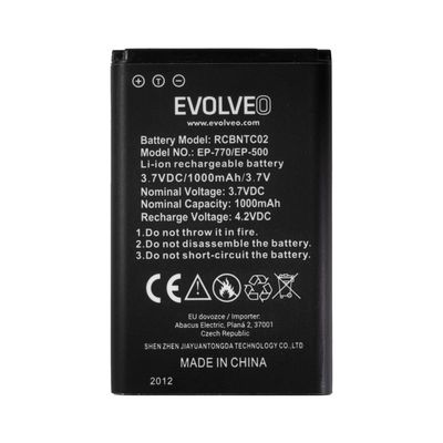 EVOLVEO orig. baterie 1000 mAh pro EasyPhone FD/FP/FS/FM/FL (EP-500/501/700/770/771/800/801)
