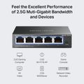 MERCUSYS MS105GS-M2, 5-Port 2.5G Desktop Switch