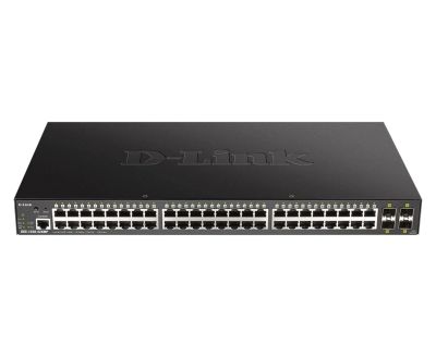 D-Link DGS-1250-52XMP 48-port Gigabit Smart Managed Switch with 4x 10G SFP+ ports, 370Watts