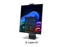 Copilot+ PC - vše v jednom se stojanem Full Function Monitor - Core Ultra 5 325 / až 4.5 GHz - RAM 16 GB - SSD 512 GB - TCG Opal Encryption 2, NVMe - Intel Graphics - IEEE 802.11ax (Wi-Fi 6), Bluetooth 5.4, IEEE 802.11be (Wi-Fi 7) - Win 11 Pro - monitor: LED 27" 2560 x 2880 (QHD) @ 60 Hz - klávesnice: česká/slovenská - thunder gray - s 1 rok Lenovo Premier Support