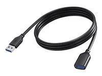 Vision - Prodlužovací šnura USB - USB typ A (F) do USB typ A (M) - USB 3.0 - 2 m - cerná