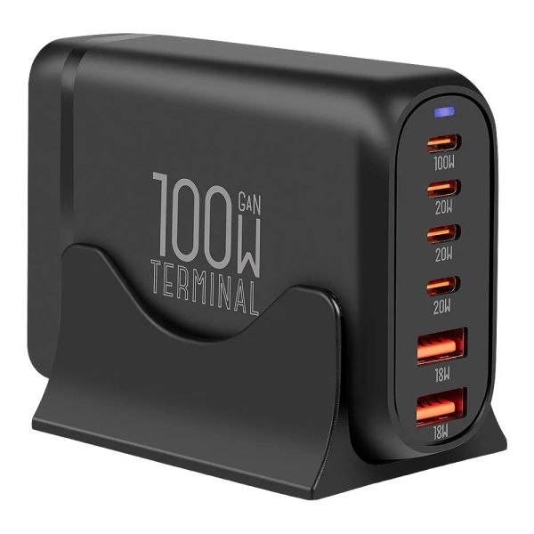 OBAL:ME Terminal GaN Stolní nabíječka 4C2A 100W Black