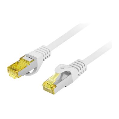Patchcord CAT.6A s/ftp lszh cu 0,5m sivý fluke pas