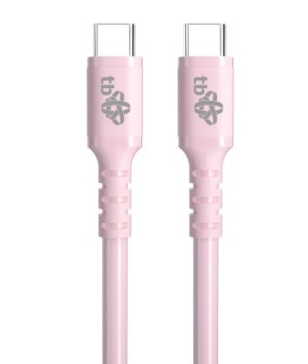 TB USB C - USB C 60W Jelly kabel 1m růžový