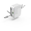 HAMA GaN, Rychlonabíječka, 2x USB-C PD/QC 30W