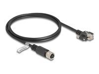 M12 Cable D-coded 4 pin female to RJ45 p