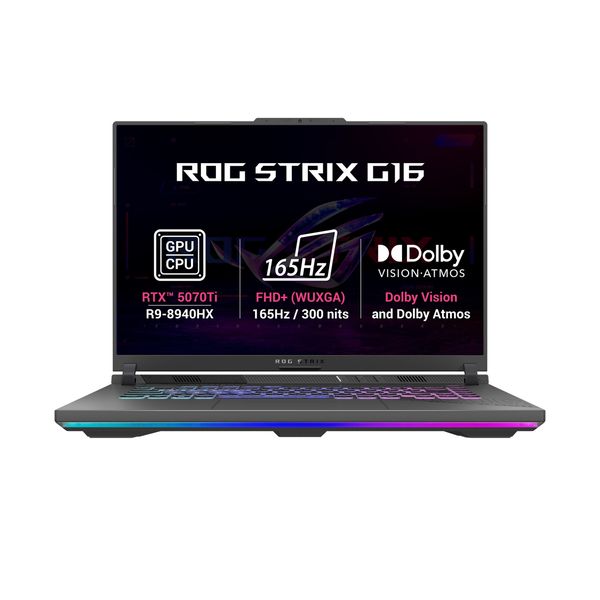 ASUS ROG Strix G16/G614PR-RV162Z/R9-8940HX/16"/WUXGA/32GB/1TB/RTX 5070Ti/bez OS/Gray/2R