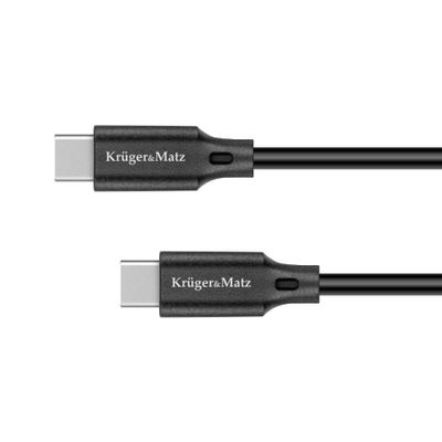 Kabel KRUGER & MATZ KM1261 Basic USB-C/USB-C 2,5m Black