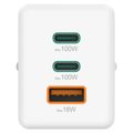 HAMA GaN, Rychlonabíječka, 2x USB-C PD/QC 100W