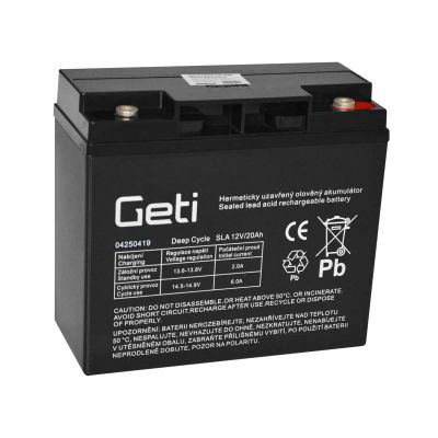 Baterie olověná 12V 20Ah GETI