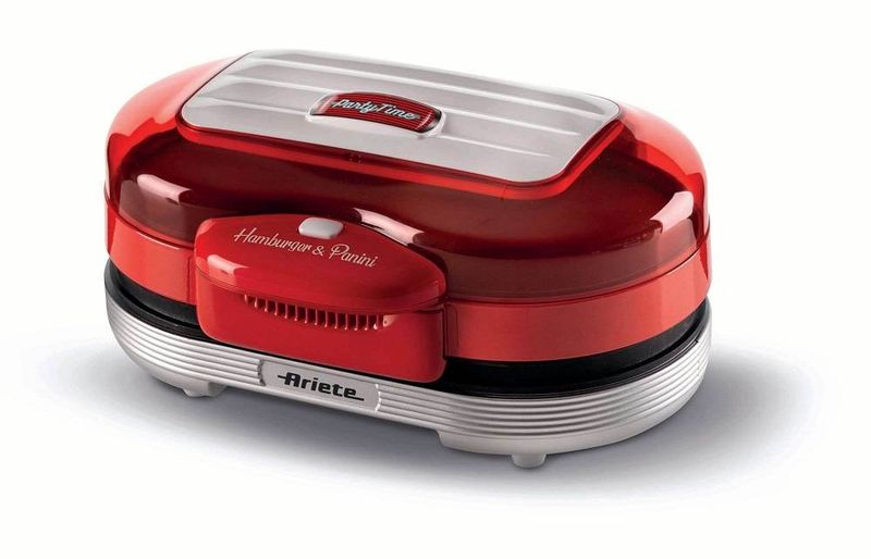 Ariete Party Time Hamburger Maker 205, červený