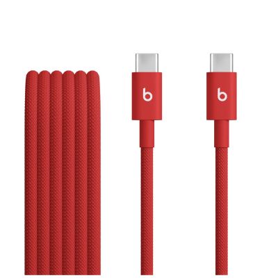 Beats USB-C / USB-C Woven Cable (1.5m)- Rapid Red
