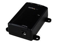 StarTech 1 Port Gigabit Midspan - PoE+ Injector - 802.3at and 802.3af - Wall-Mountable Power over Ethernet Injector Adapter (POEINJ1GW) - Dávkovac energie - 30 watt