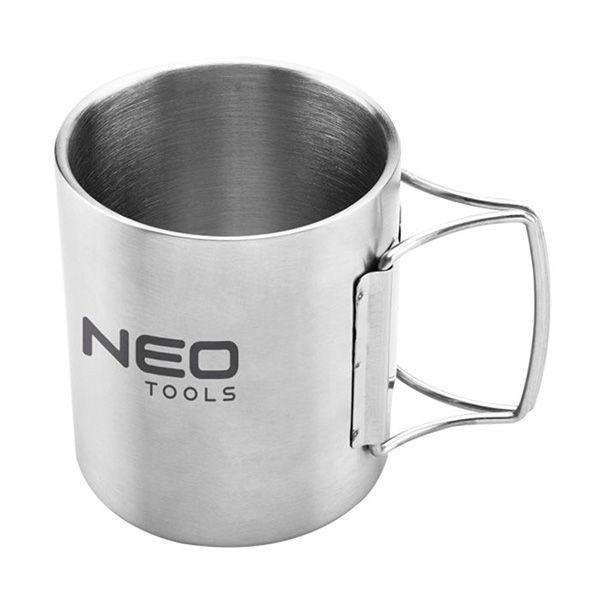 NEO TOOLS 63-150, Kempingový hrnek, 320ml, nerez