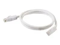 Patch kabel - RJ-45 (M) do RJ-45 (M) - 1 m - UTP - CAT 6 - lisovaný, provedení bez hrbolků, licna - bílá
