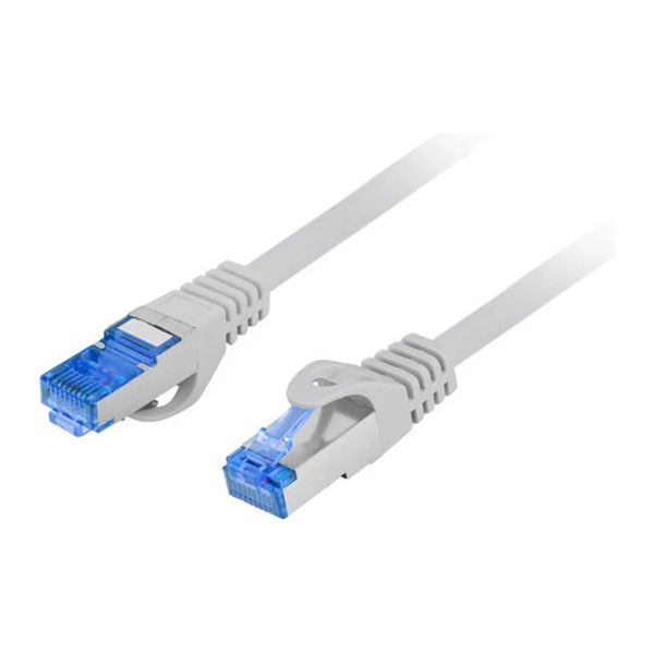 Patchcord CAT.6A s/ftp lszh cca 0.25m sivý fluka p