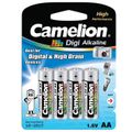 CAMELION Baterie alkalické DIGI AA 4ks LR06