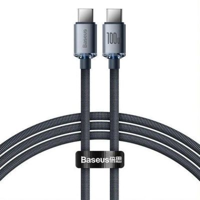 Kabel BASEUS Crystal Shine USB-C/USB-C 1,2m Black 100W